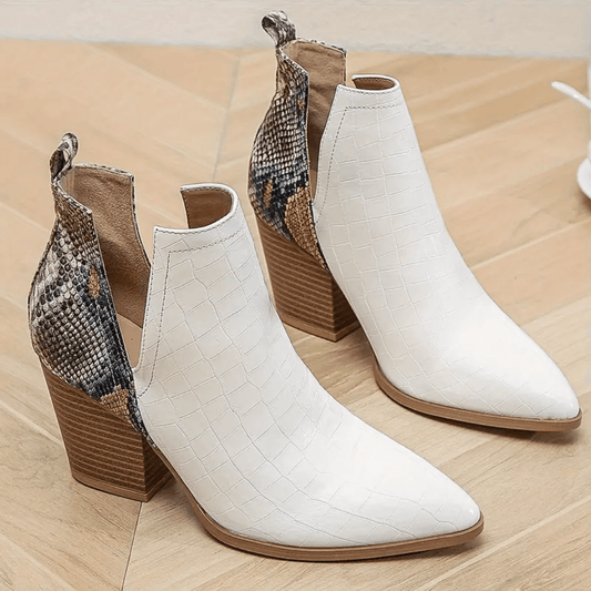 Margaret Ankle Boots | Trendy dámské kotníkové boty s krokodýlím a hadím potiskem