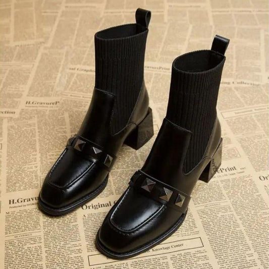Norina Boots | Dámské kotníkové boty s žebrovanými detaily