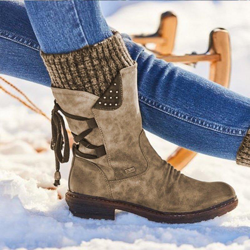 Norma Boots | Šněrovací zimní boty s bočním zipem