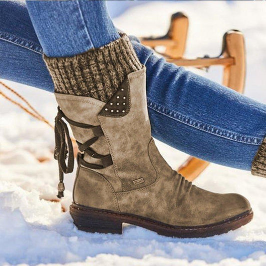 Norma Boots | Šněrovací zimní boty s bočním zipem