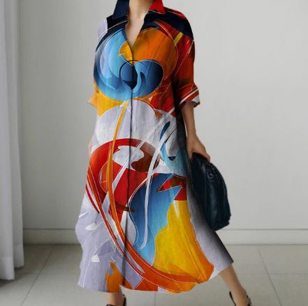 Marilyn - Elegantní košilové šaty pro ženy