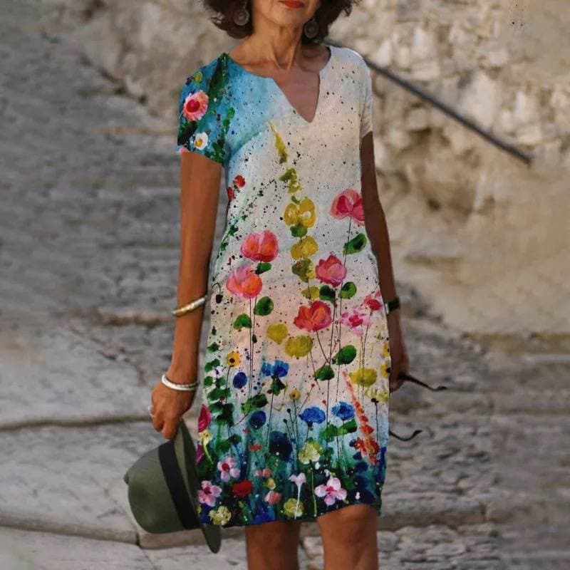 Louise - Lehké bavlněné šaty s elegantním vzorem
