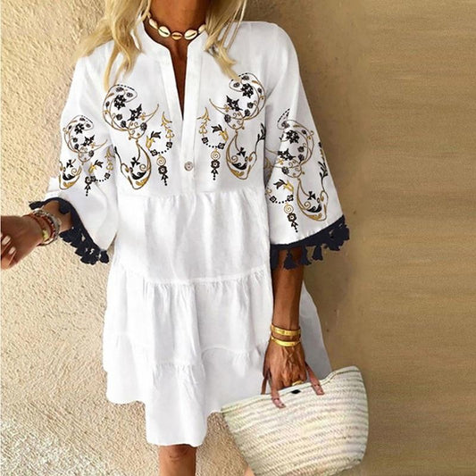 "Liane" designové boho šaty