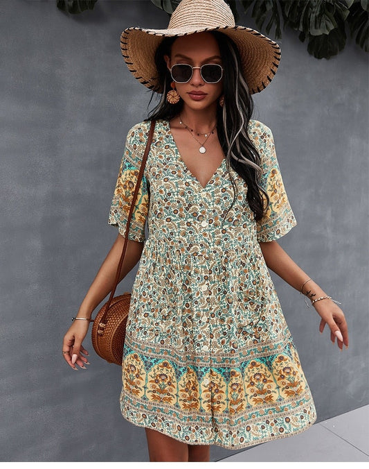 "Paula" designové boho šaty