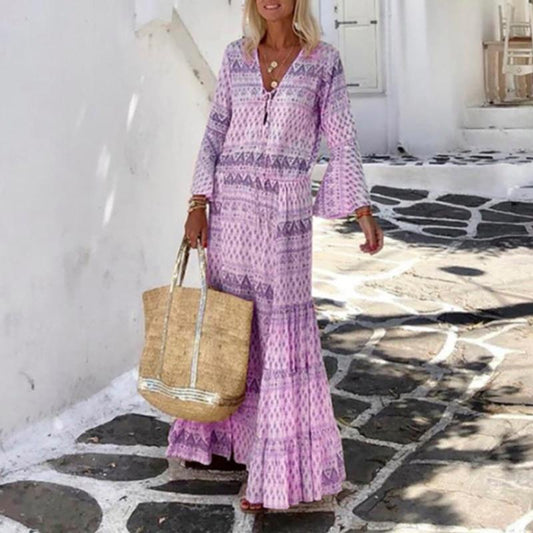 "Amilia" boho maxi šaty