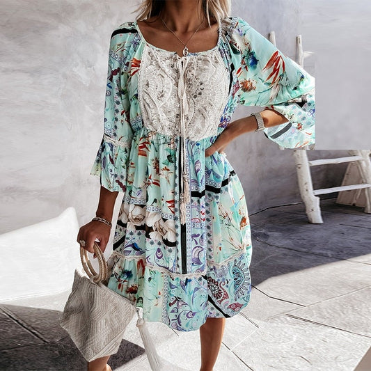 "Leyla" Boho šaty