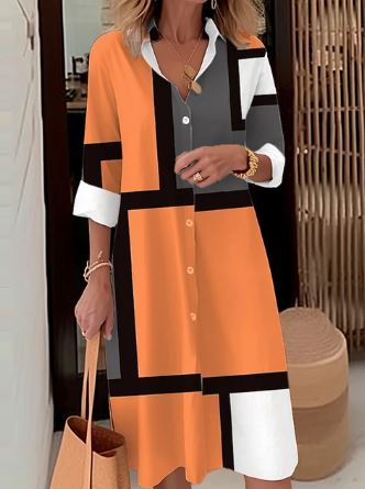 Anna - Elegantní košilové šaty