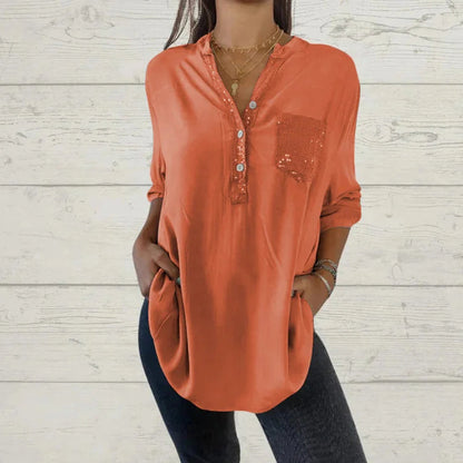 Abenis - Glamorous Sequins Top pro ženy