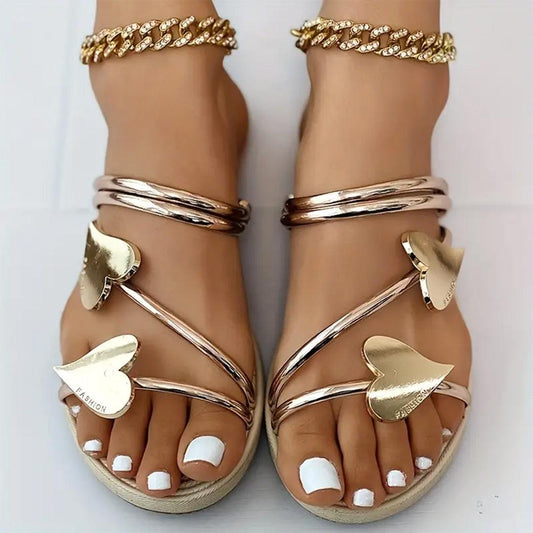 Stylové sandály se srdíčky | Helene Sandals