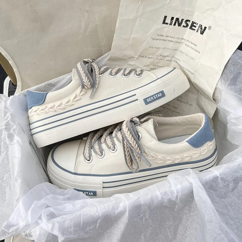 Plátěné boty s platformou | Paulien Sneakers