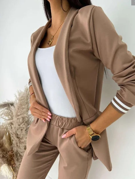 Yana - Elegantní a pohodlný dvoudílný podzimní set pro ženy