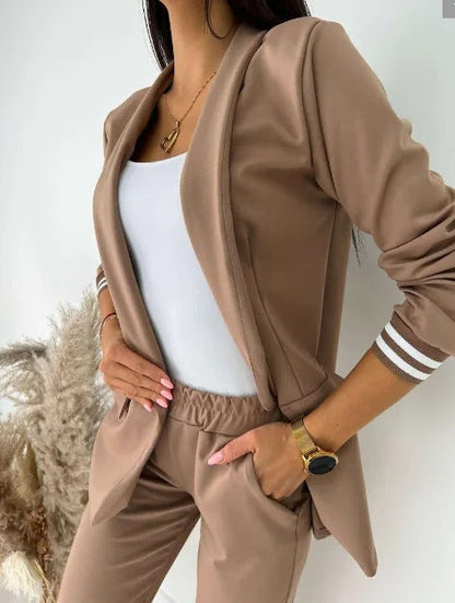 Yana - Elegantní a pohodlný dvoudílný podzimní set pro ženy