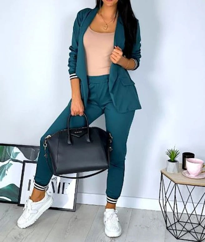 Yana - Elegantní a pohodlný dvoudílný podzimní set pro ženy