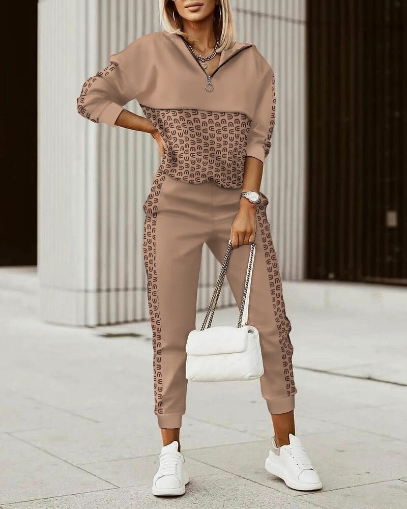 Heidi-Mode Premium Jogging Suit Luxusní pohodlný domácí oblek pro ženy