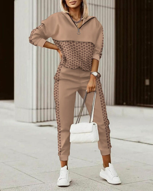 Heidi-Mode Premium Jogging Suit Luxusní pohodlný domácí oblek pro ženy
