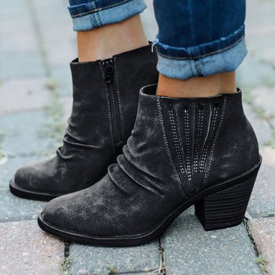Boty Omaira | Stylové kožené kotníkové boty