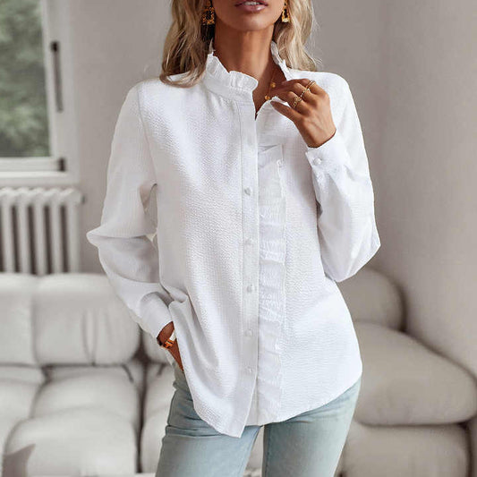 Lisa - Elegantní halenka s manžetovým límcem