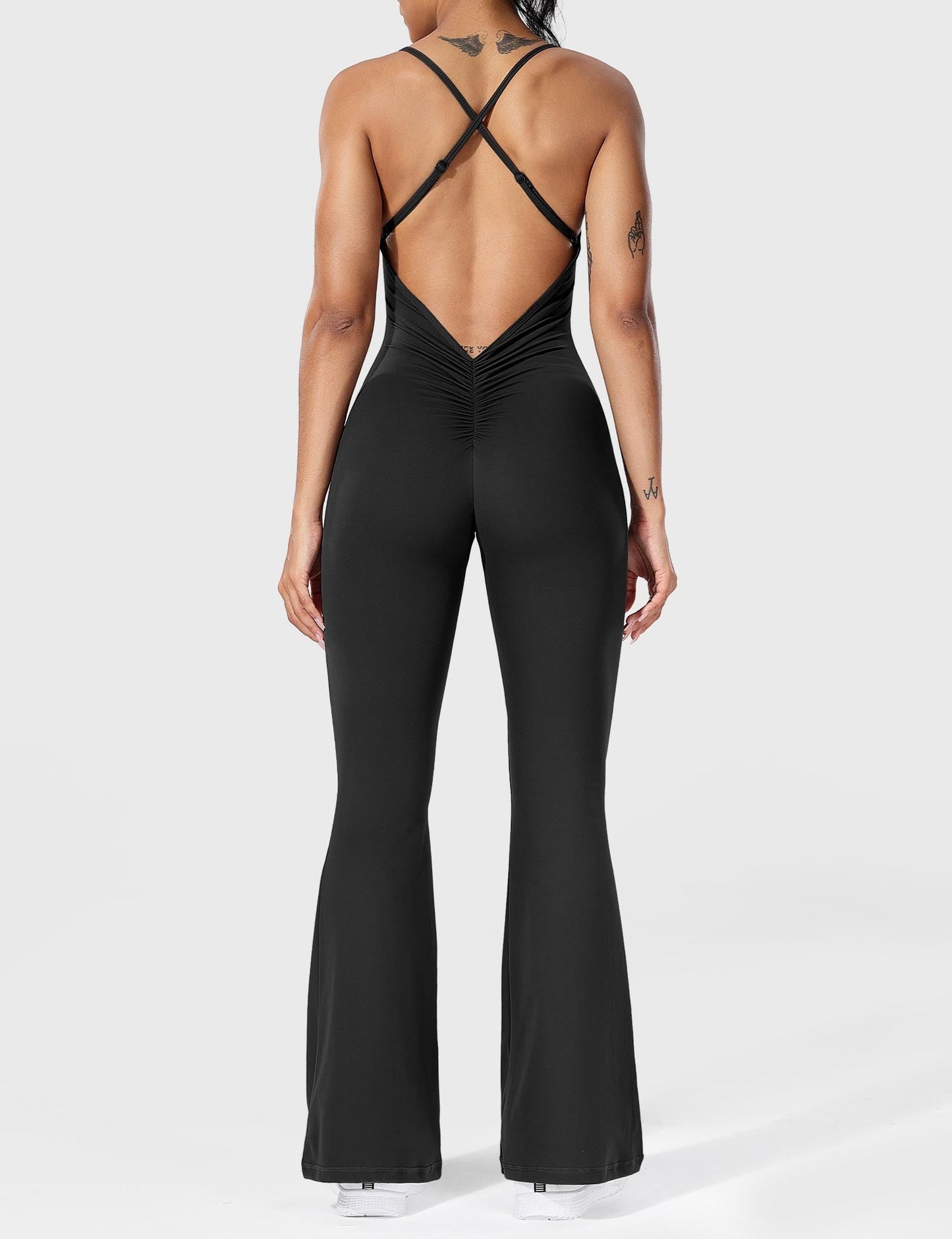 Tali - Elegantní kombinéza pro dámy - Gekruiste, uitlopende jumpsuit voor dames
