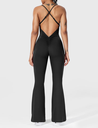 Tali - Elegantní kombinéza pro dámy - Gekruiste, uitlopende jumpsuit voor dames