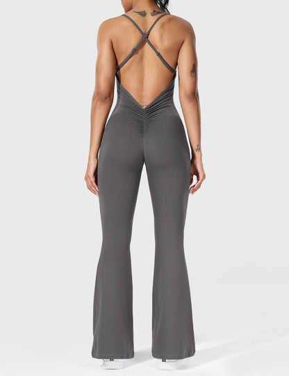 Tali - Elegantní kombinéza pro dámy - Gekruiste, uitlopende jumpsuit voor dames
