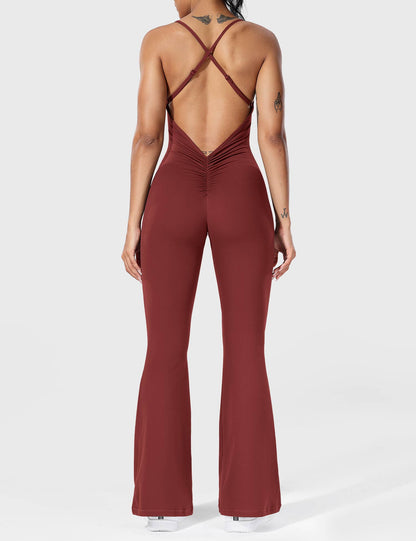 Tali - Elegantní kombinéza pro dámy - Gekruiste, uitlopende jumpsuit voor dames