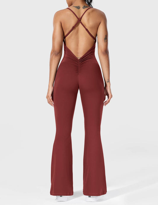 Tali - Elegantní kombinéza pro dámy - Gekruiste, uitlopende jumpsuit voor dames